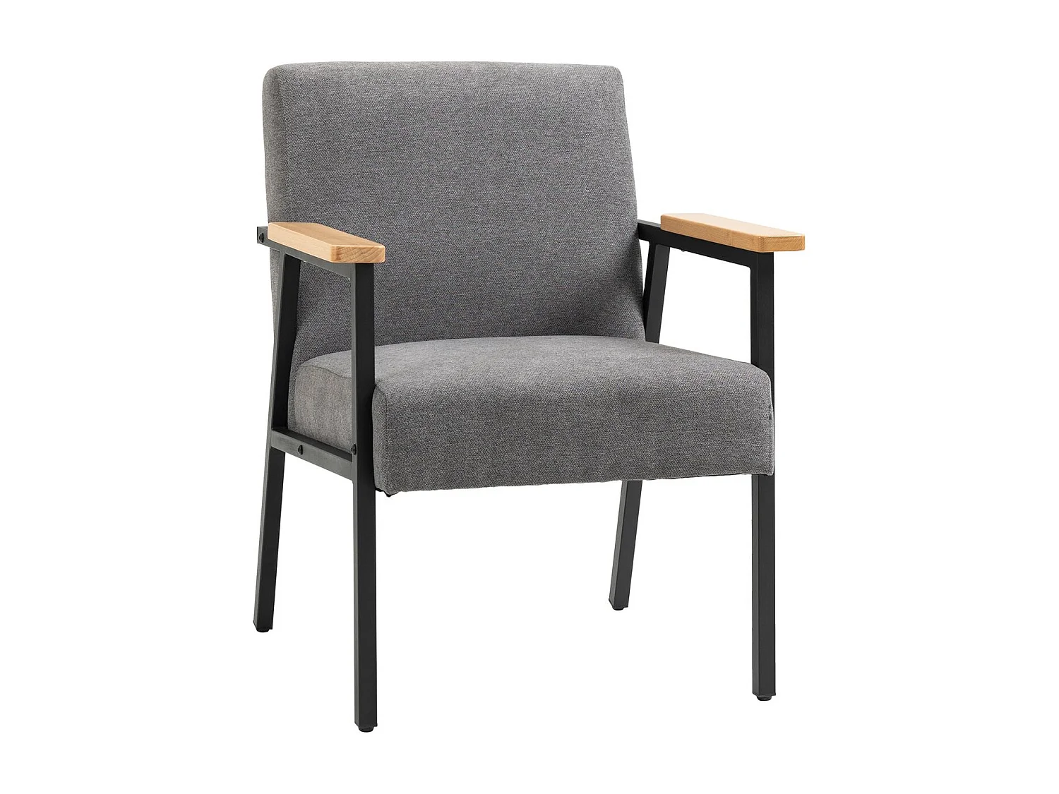 Butaca de salón gris 64.5x70x83.5 cm HOMCOM