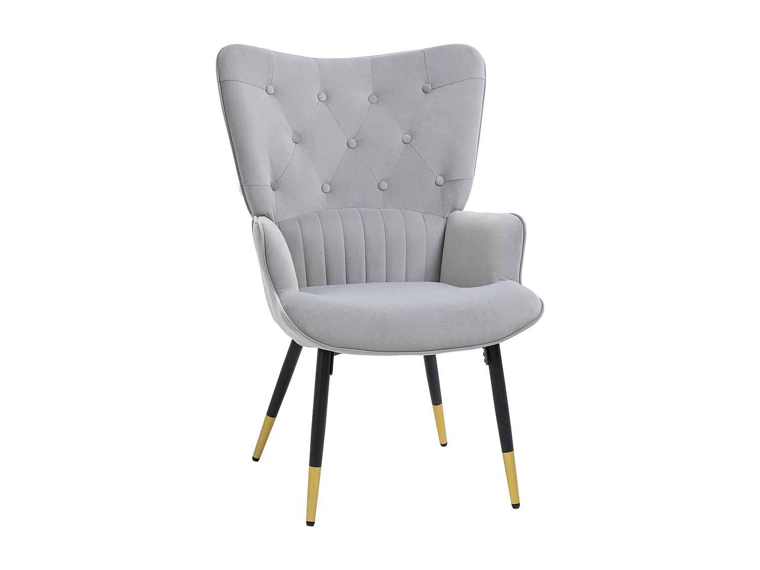 Sillón individual gris 68x72x103 cm HOMCOM