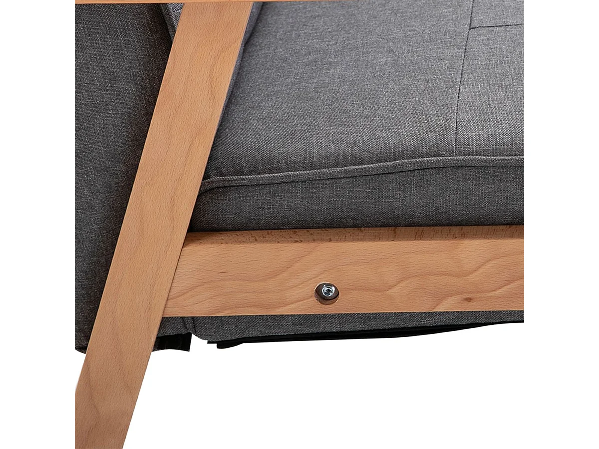 Sillón individual gris 70x64.5x74 cm HOMCOM