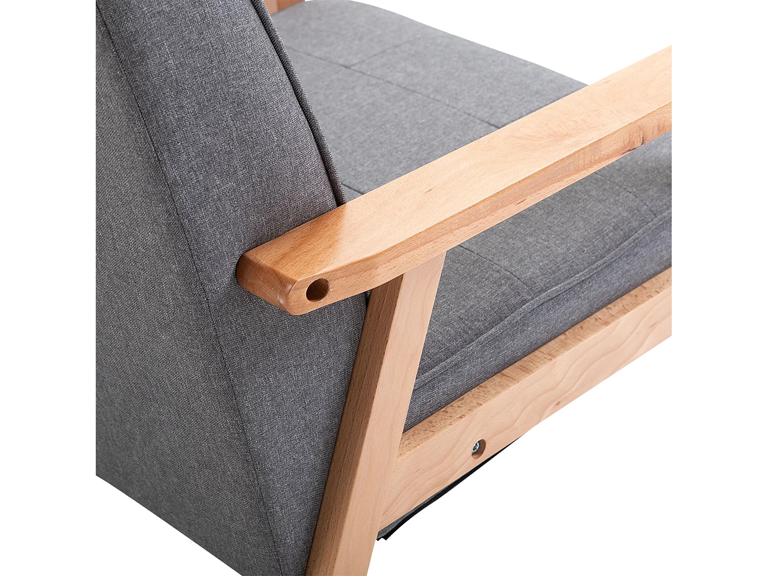 Sillón individual gris 70x64.5x74 cm HOMCOM