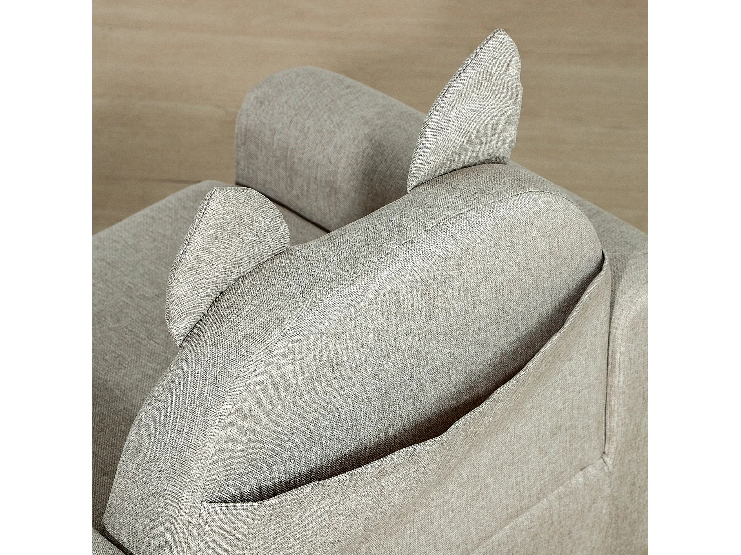 Sillón infantil gris 61x42x53 cm HOMCOM