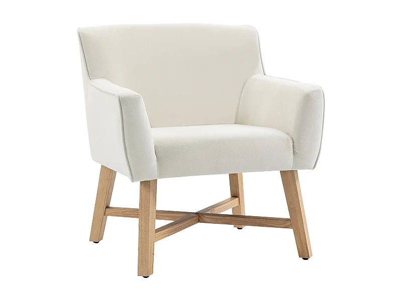 Butaca de salón blanco 67x65x74 cm HOMCOM