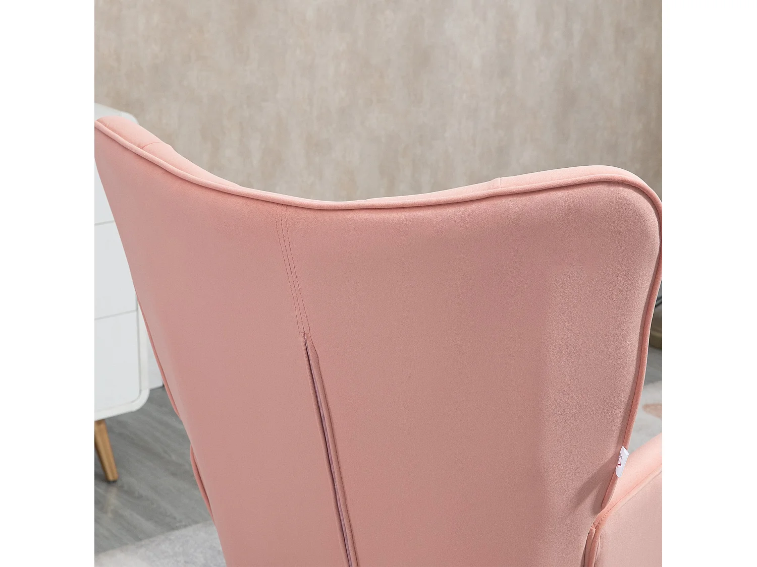 Sillón individual rosa 68x72x103 cm HOMCOM