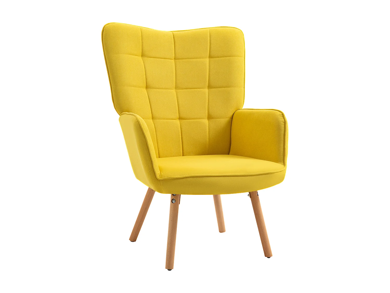 Butaca de salón amarillo 71x76x101 cm HOMCOM