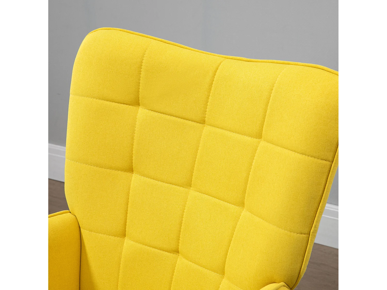 Butaca de salón amarillo 71x76x101 cm HOMCOM