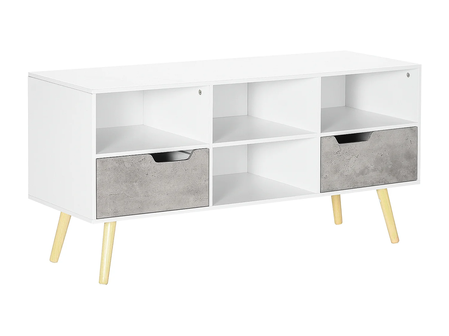 Mueble de tv blanco 117x39x56.7 cm HOMCOM