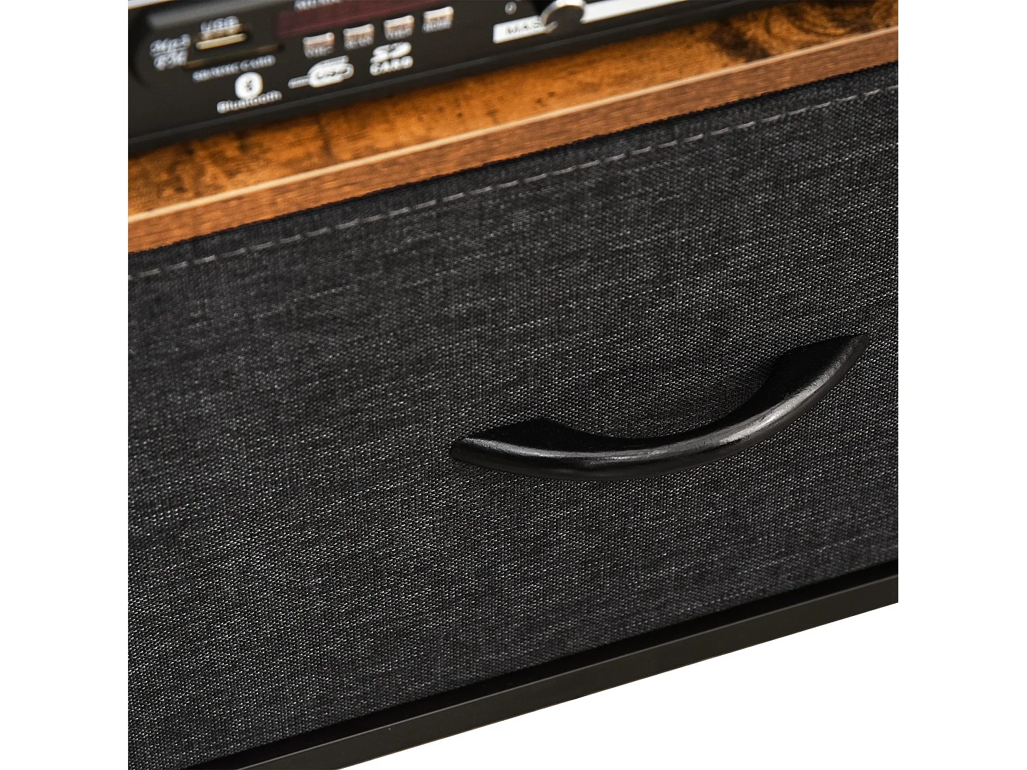 Mueble de tv marrón rústico 98x29x56 cm HOMCOM