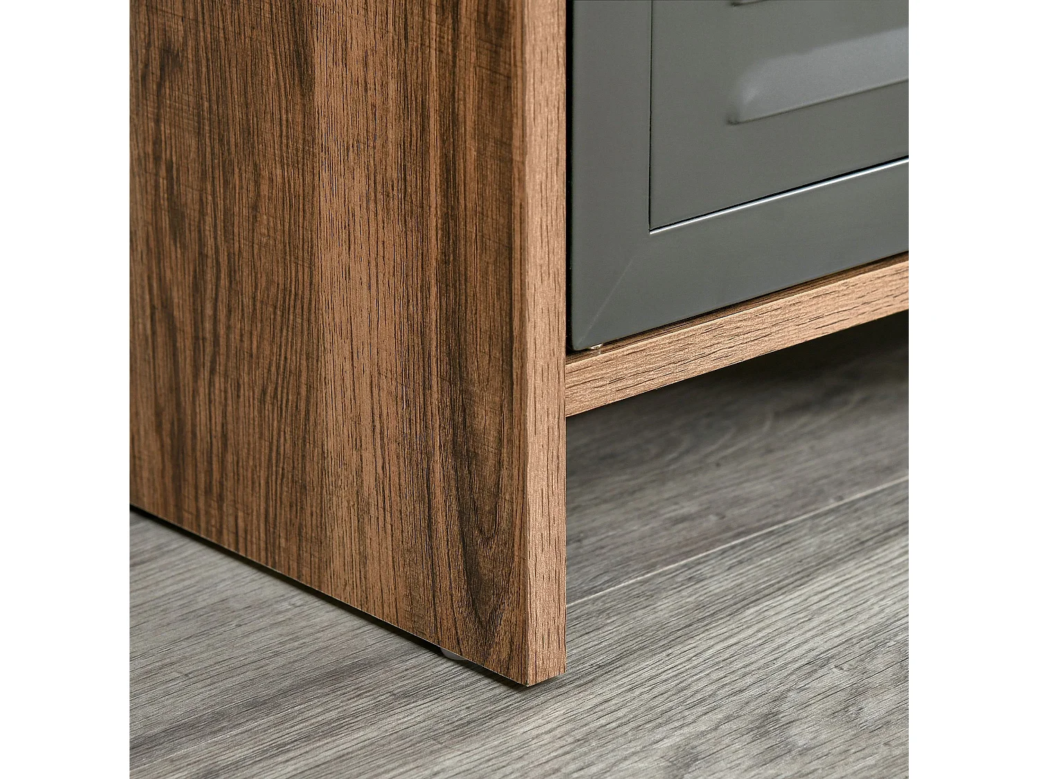 Mueble de tv madera natural 109x35x38 cm HOMCOM