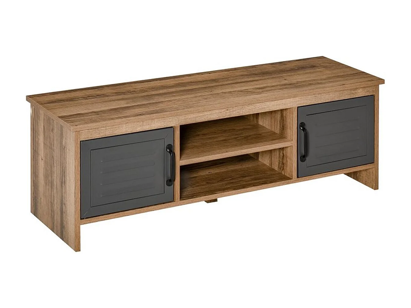 Mueble de tv madera natural 109x35x38 cm HOMCOM