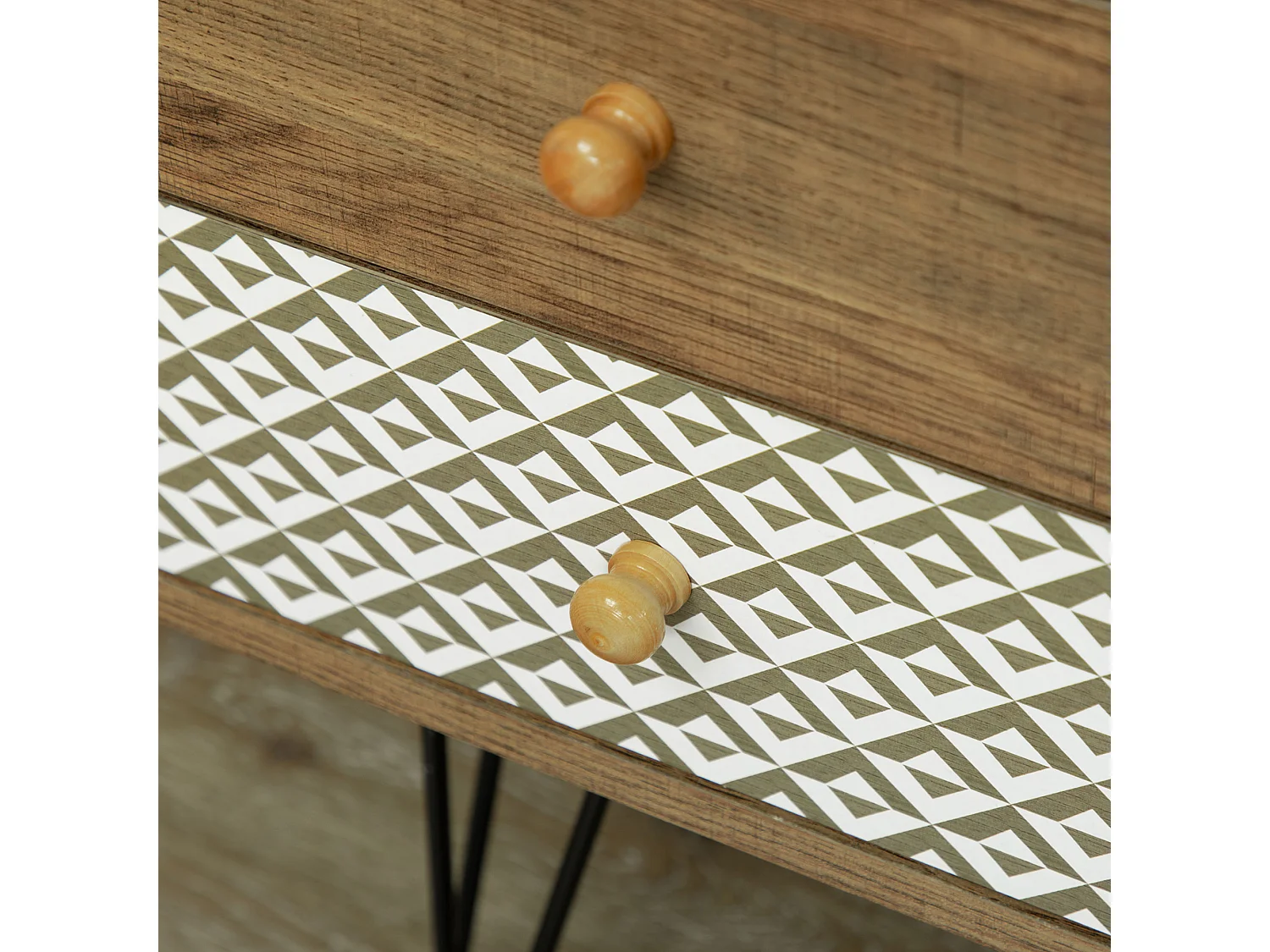 Mueble de tv marrón 120x39x64 cm HOMCOM