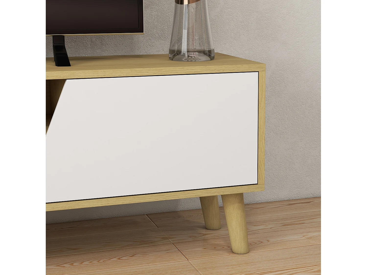 Mueble de tv roble 150x30x42 cm HOMCOM