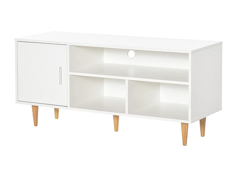 Mueble de tv blanco 120x40x55 cm HOMCOM