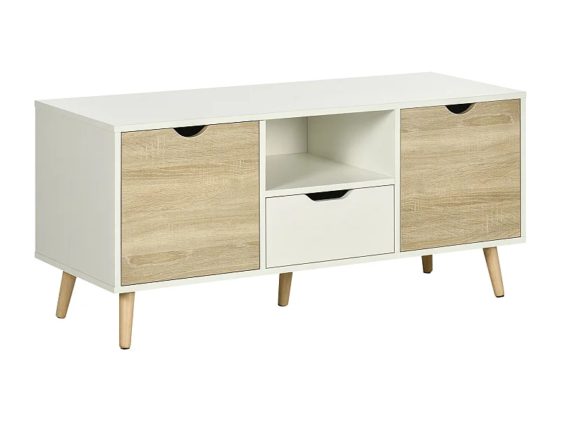 Mueble de tv blanco 110x40x50 cm HOMCOM