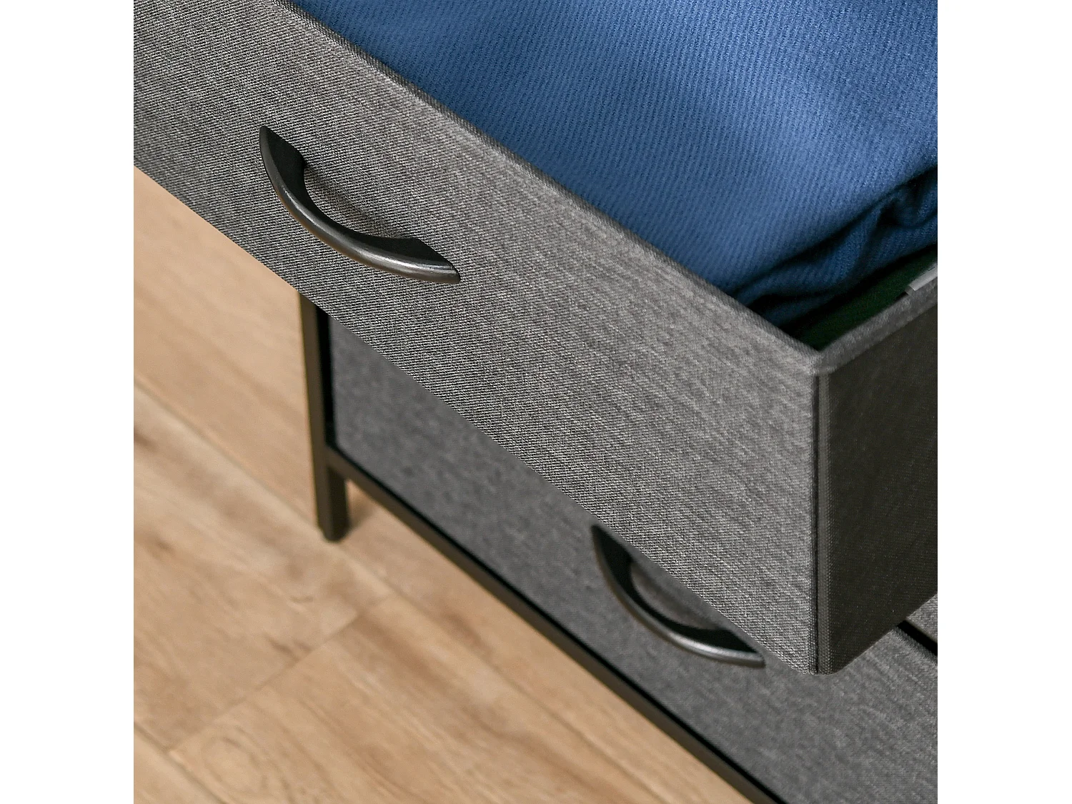 Armario de salón gris oscuro 58x29x103 cm HOMCOM