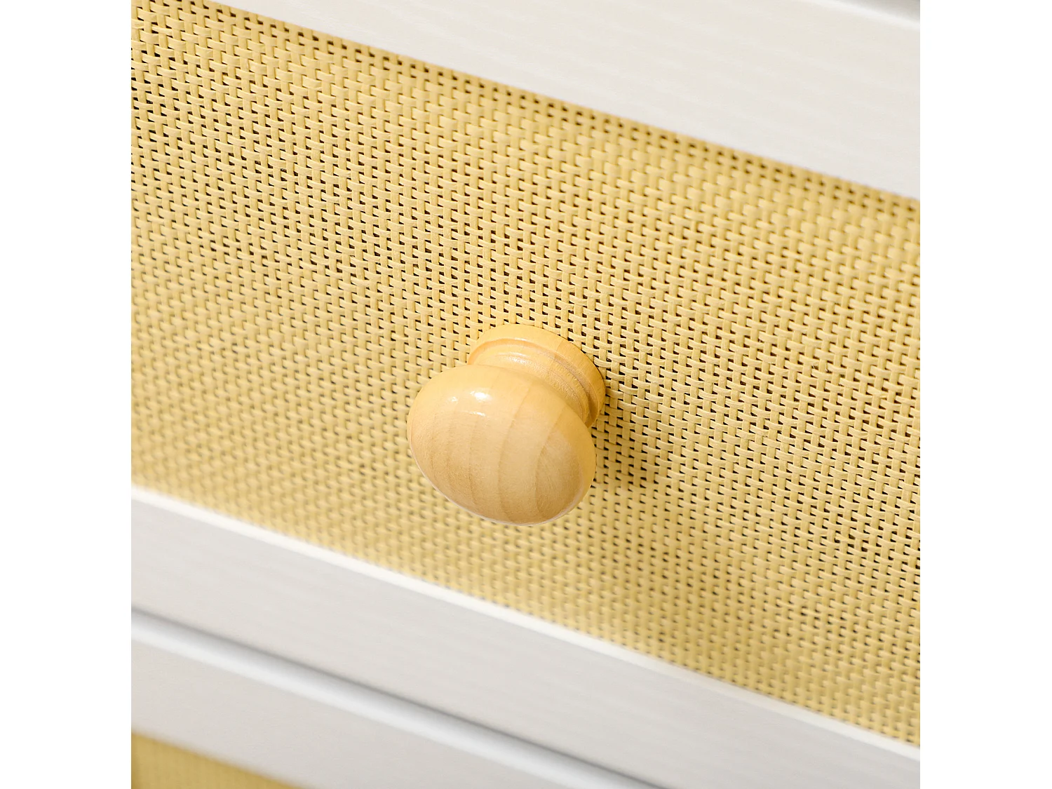 Cómoda de tela blanco 62x30x126.5 cm HOMCOM