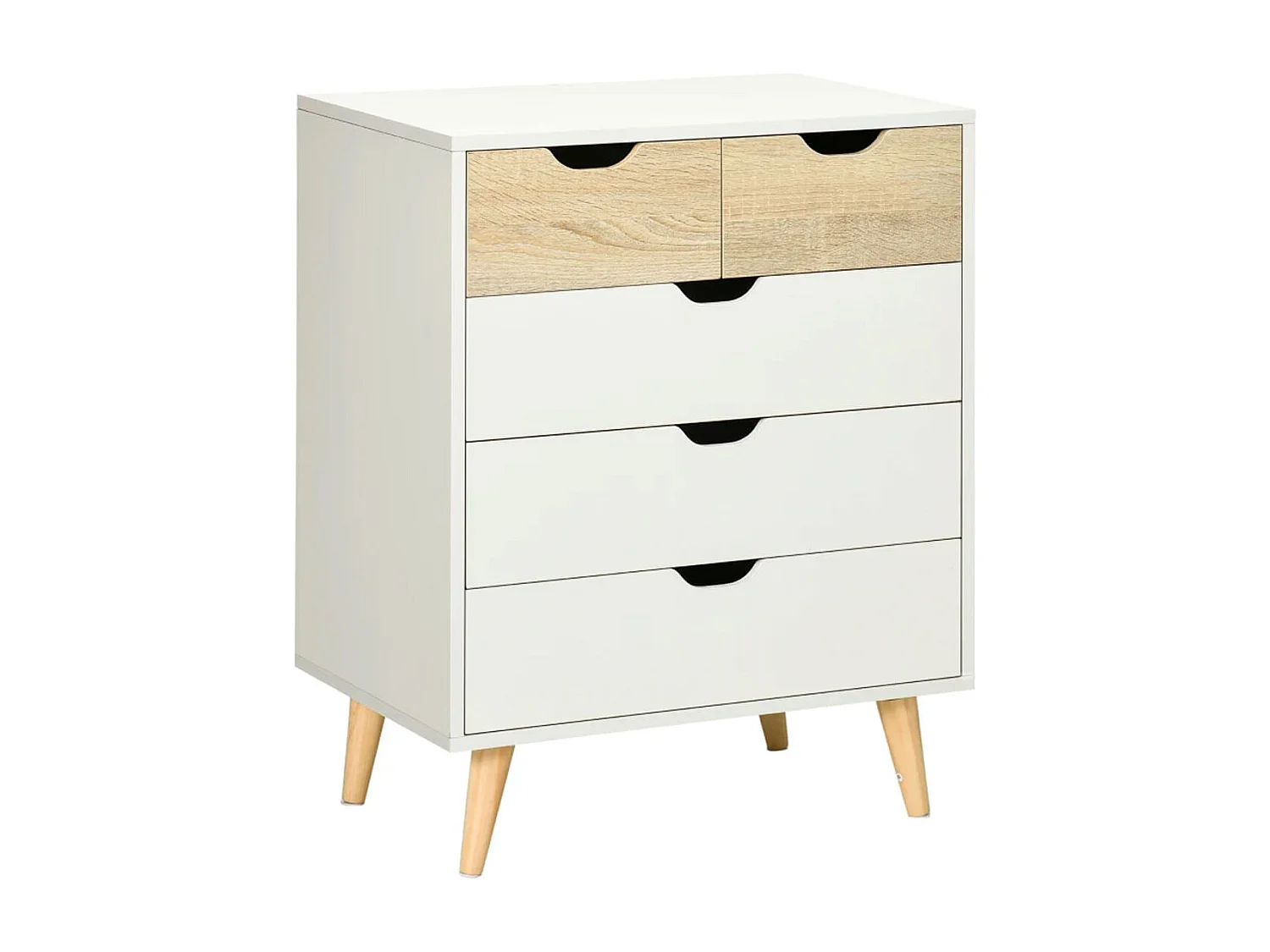 Cómoda con cajones blanco 60x40x77.5 cm HOMCOM