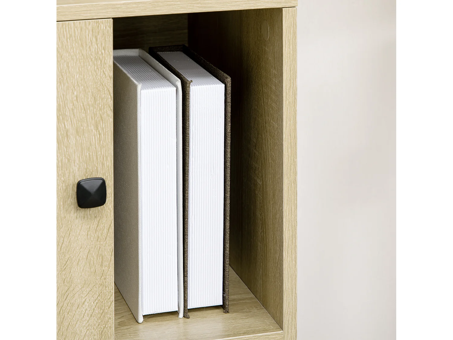 Armario de libros madera natural 60x40x120 cm HOMCOM