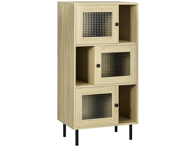 Armario de libros madera natural 60x40x120 cm HOMCOM