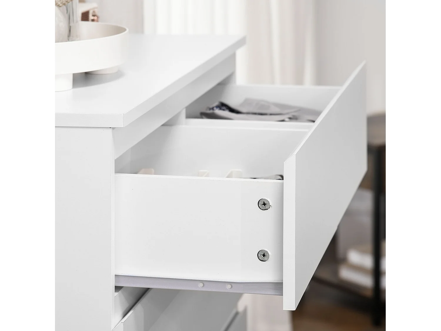 Cómoda con cajones blanco 80x39x115 cm HOMCOM