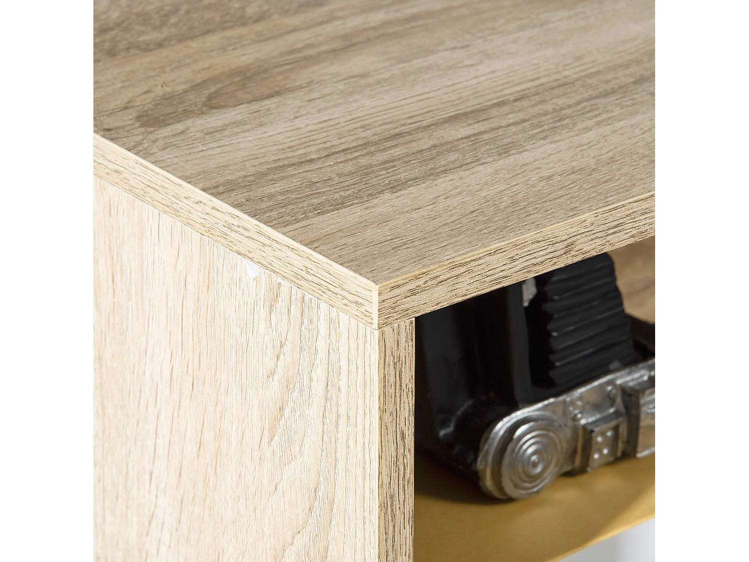 Armario de zapatos natural y blanco 80x25.5x112.5 cm HOMCOM