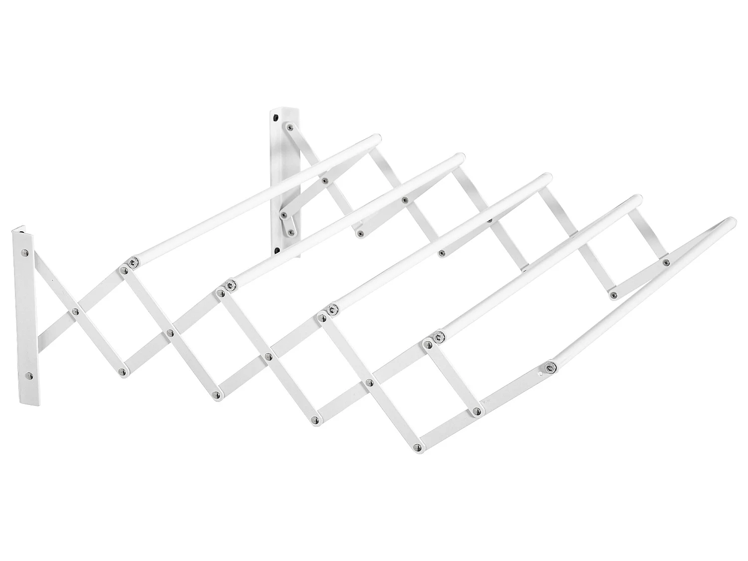 Tendedero de pared blanco 63.5x60x20 cm HOMCOM