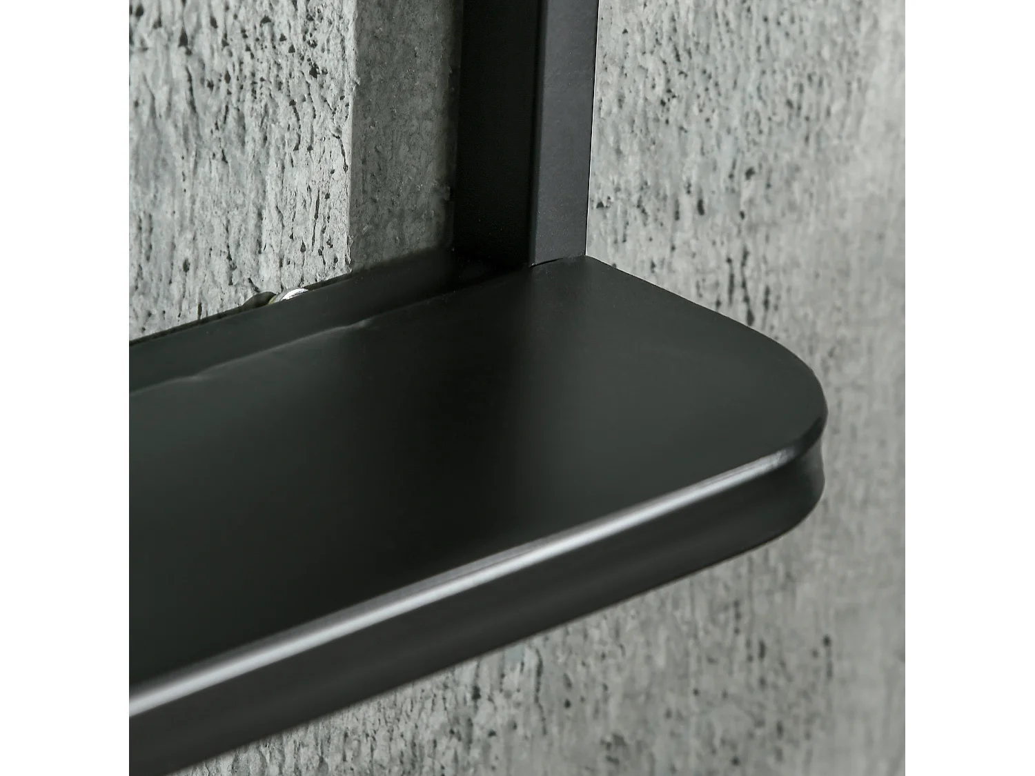 Espejo de pared negro 50x10.2x70 cm HOMCOM