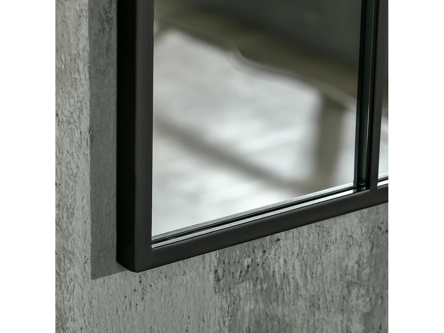 Espejo de pared negro 60x2x91 cm HOMCOM