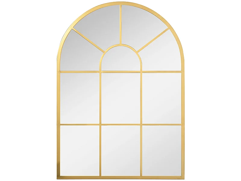 Espejo de pared oro 50x2x70 cm HOMCOM