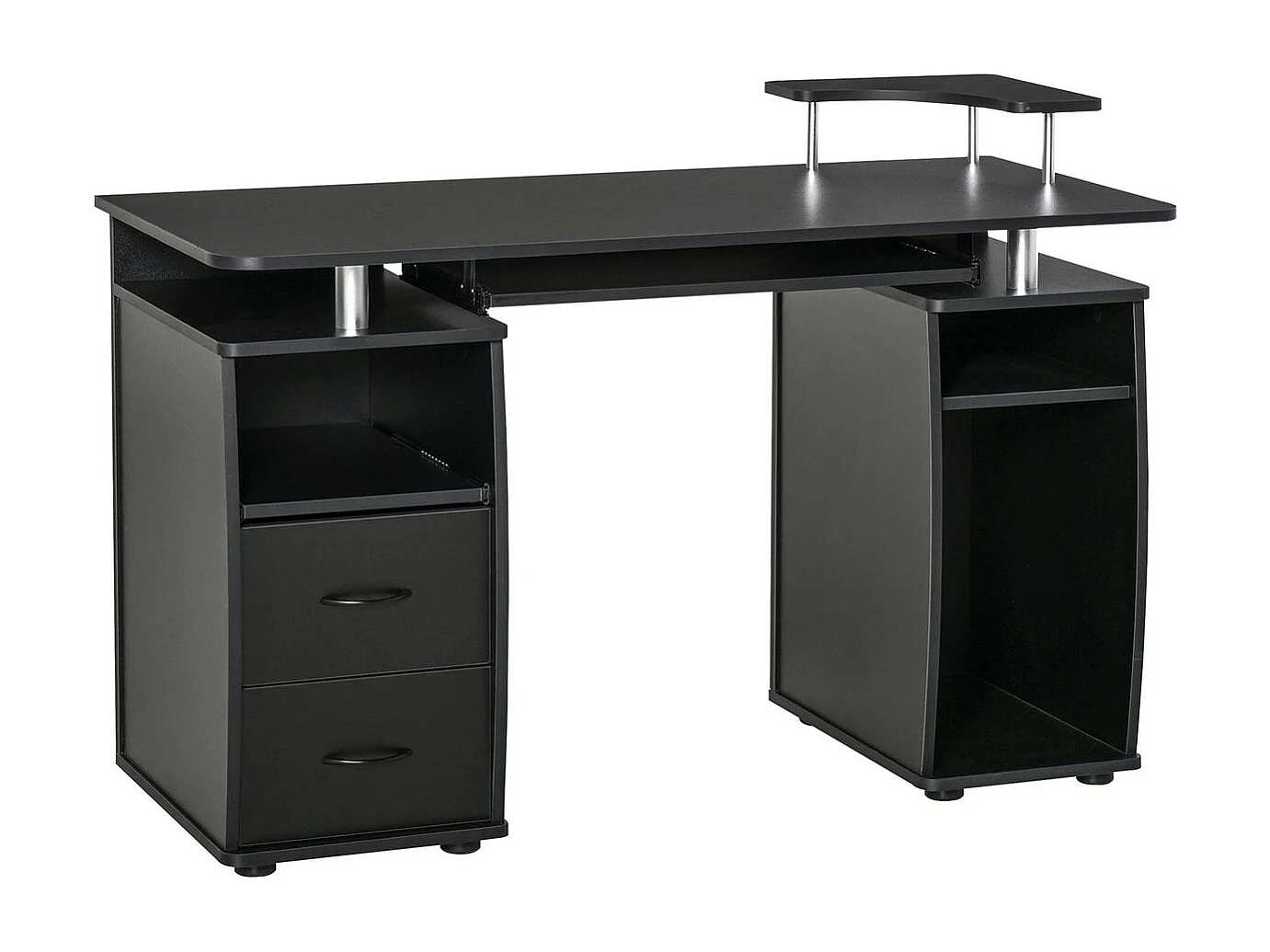 Mesa de ordenador negro 120x55x85 cm HOMCOM