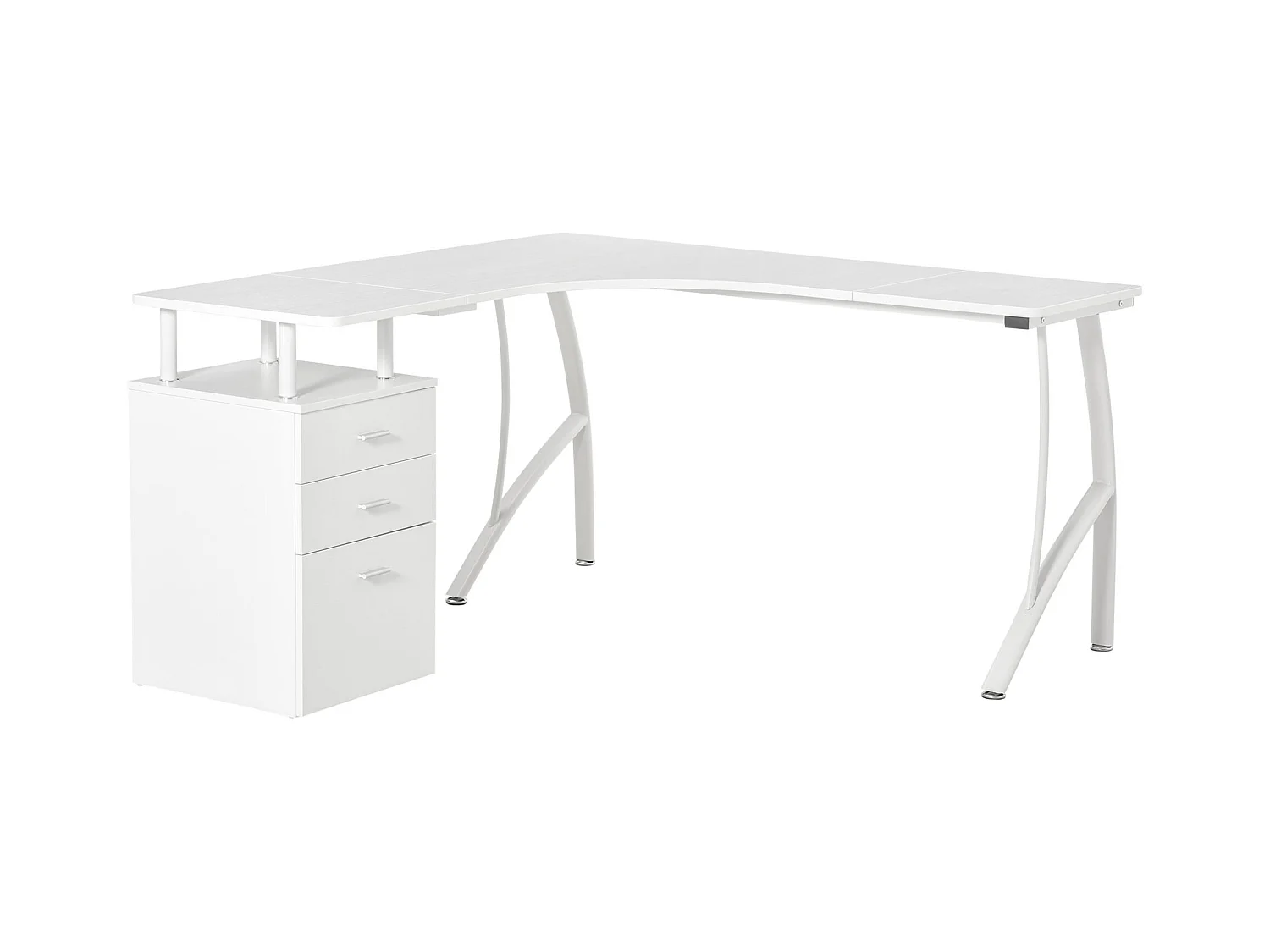 Escritorio esquinero blanco 143.5x143.5x76 cm HOMCOM