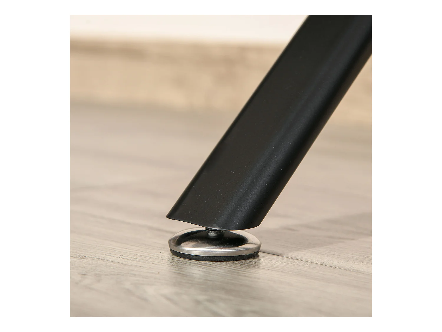 Escritorio esquinero negro 143.5x143.5x76 cm HOMCOM