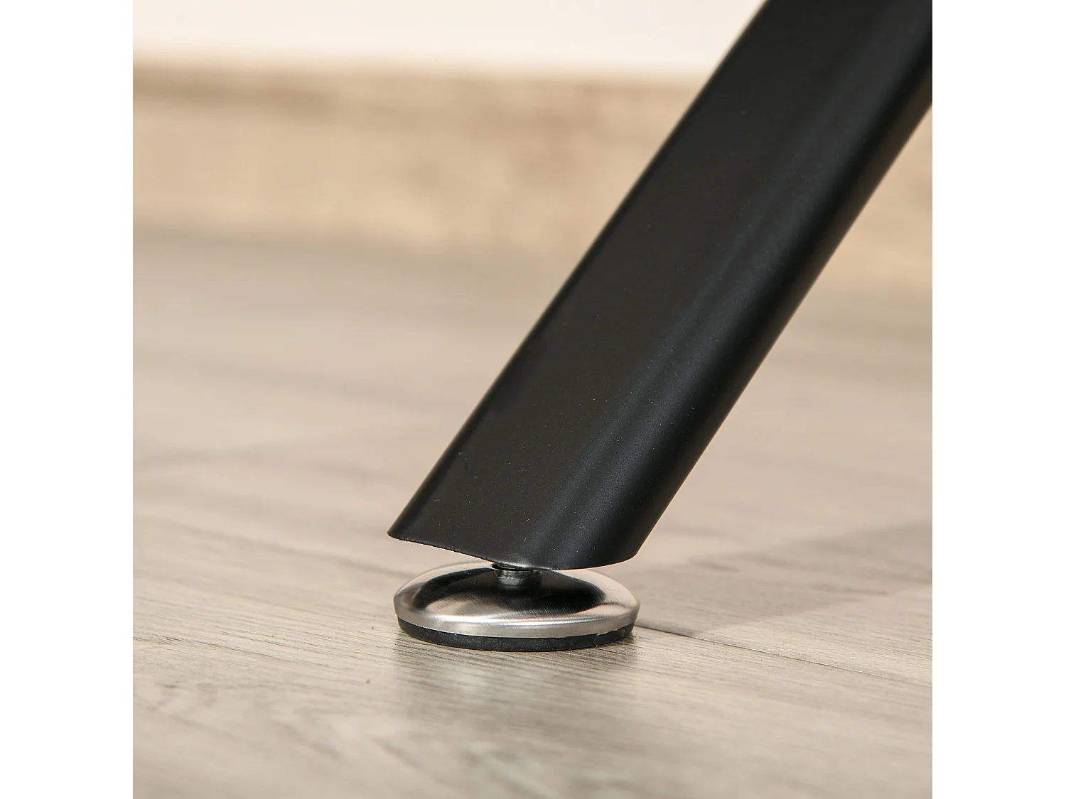 Escritorio esquinero negro 143.5x143.5x76 cm HOMCOM