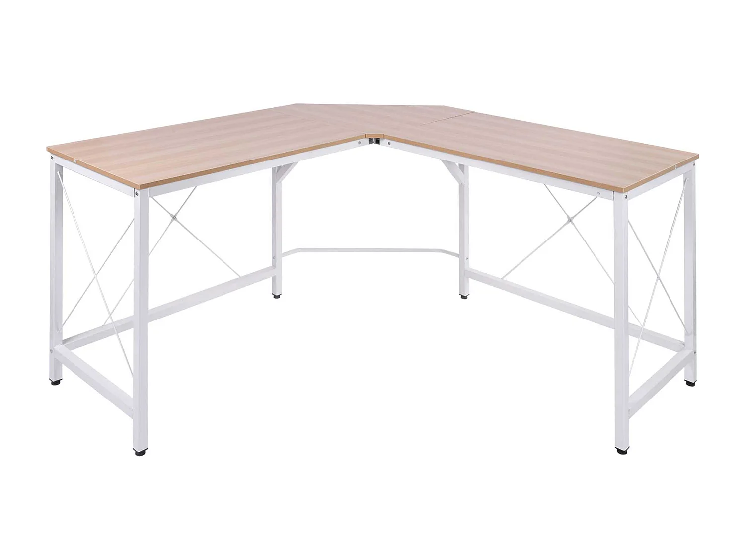 Mesa de ordenador roble 150x150x76cm HOMCOM