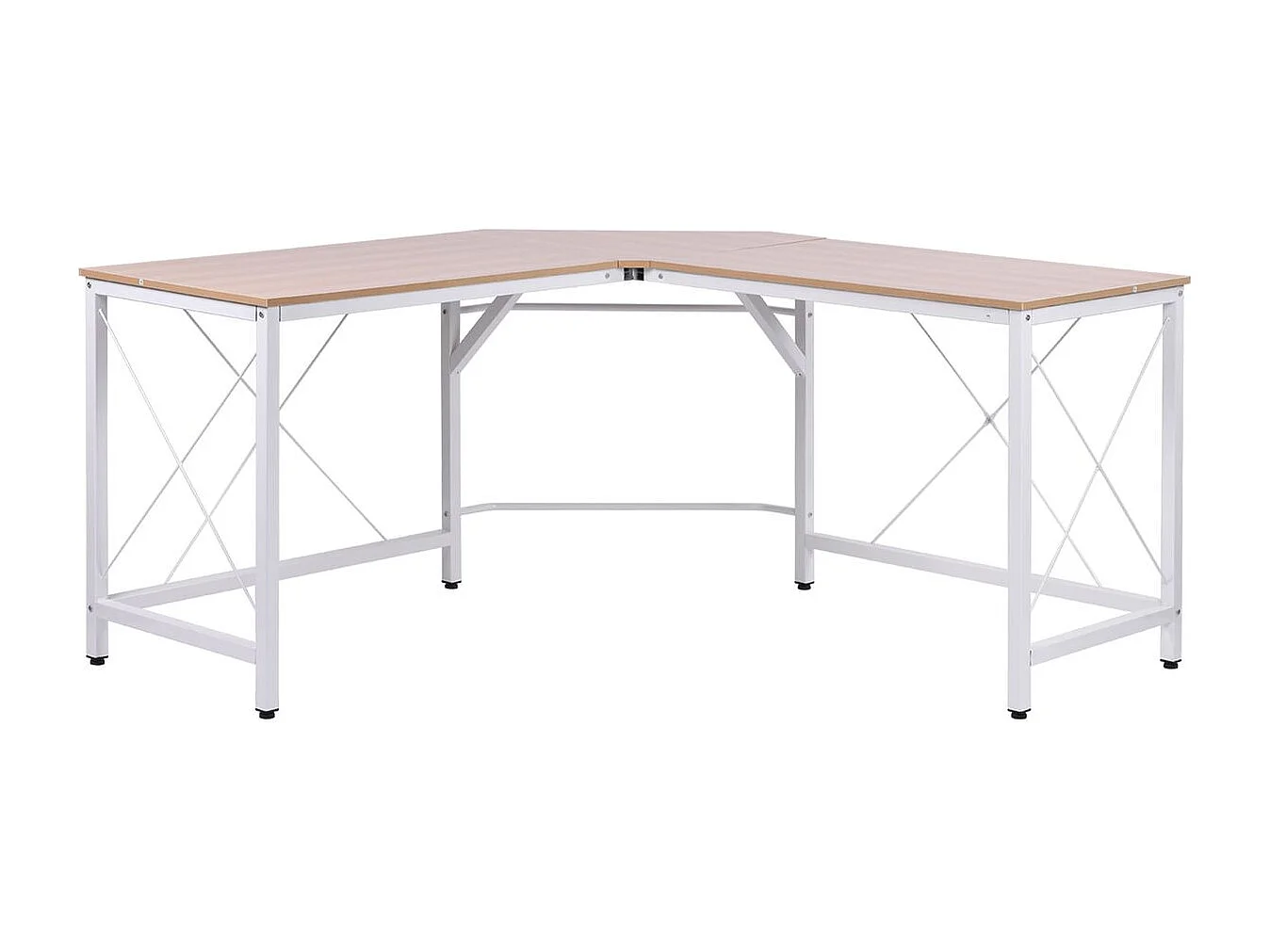 Mesa de ordenador roble 150x150x76cm HOMCOM