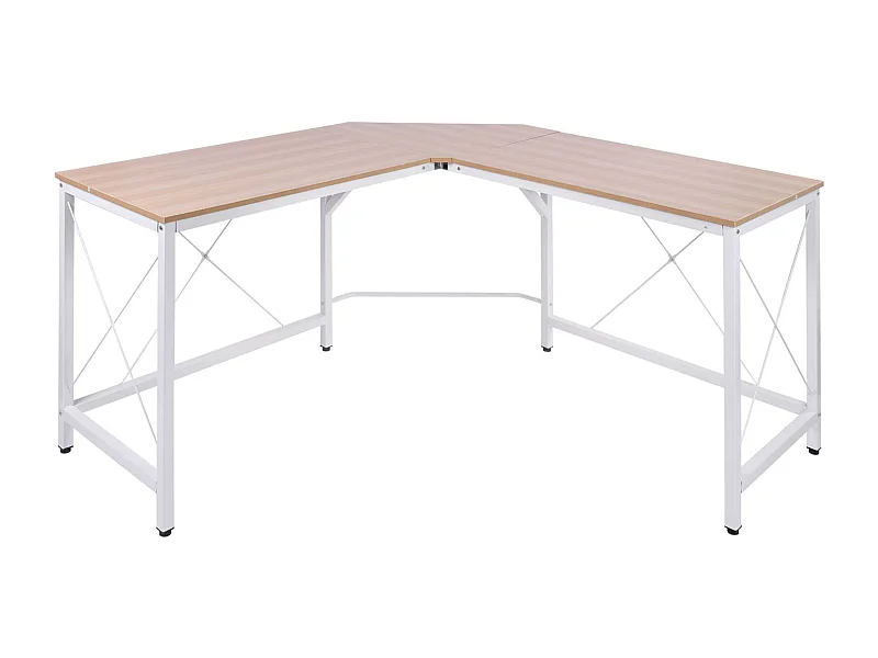 Mesa de ordenador roble 150x150x76cm HOMCOM
