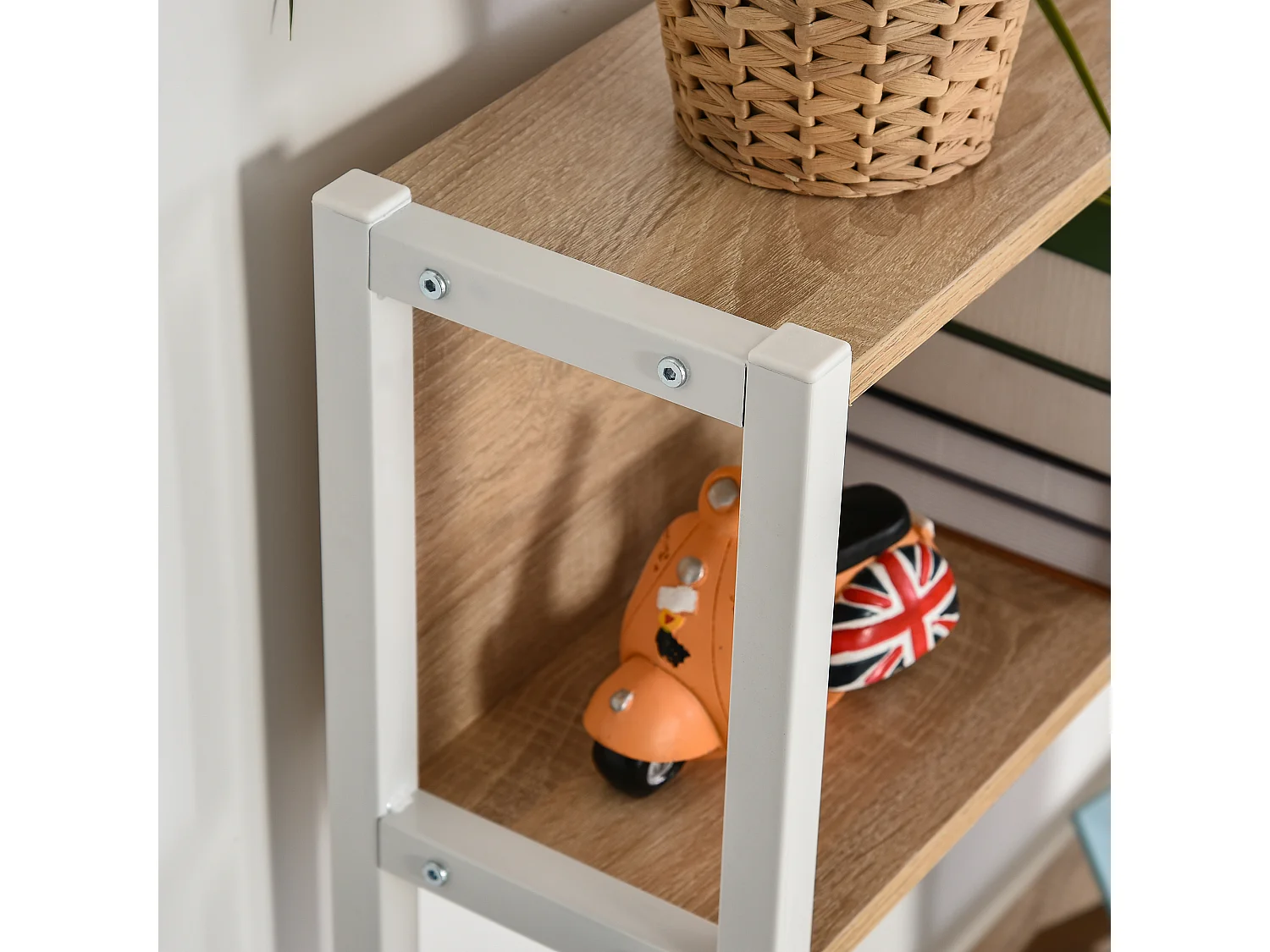 Mesa de ordenador wood grain 140x125x149 cm HOMCOM