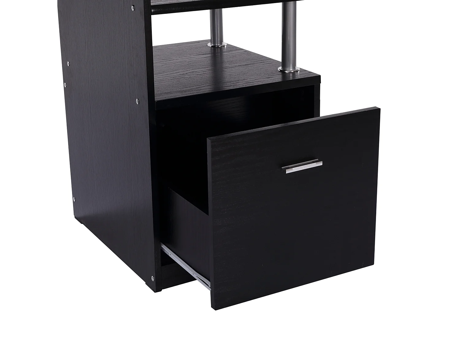 Mesa de ordenador negro 152x60x88 cm HOMCOM