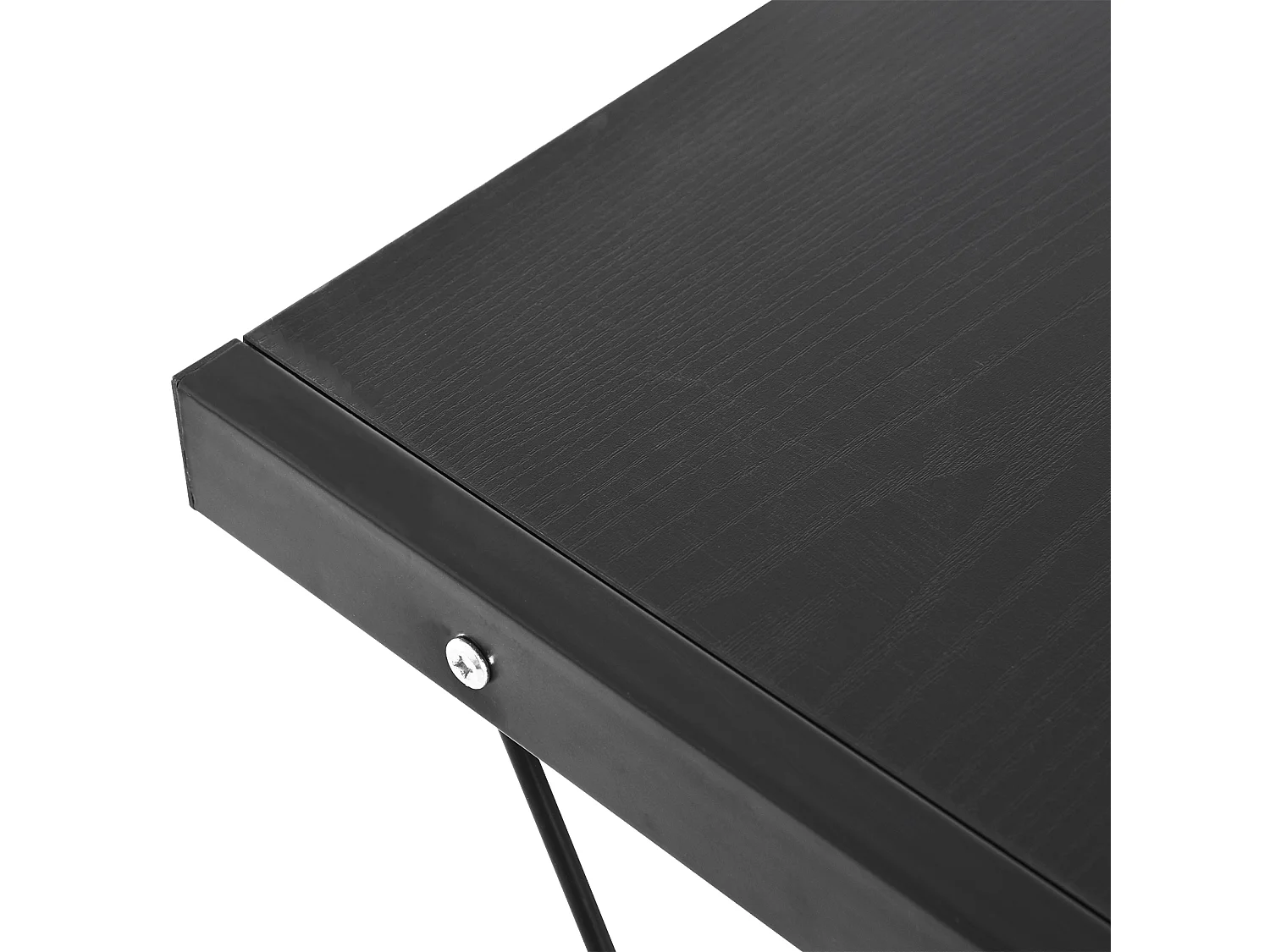 Mesa de ordenador negro 130x130x73.5 cm HOMCOM