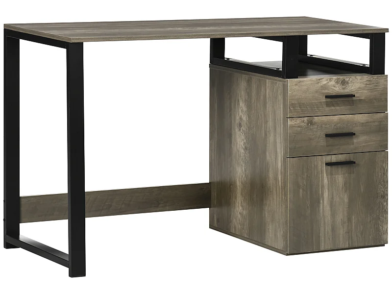 Mesa de escritorio marrón 119.5x56x76.8 cm HOMCOM