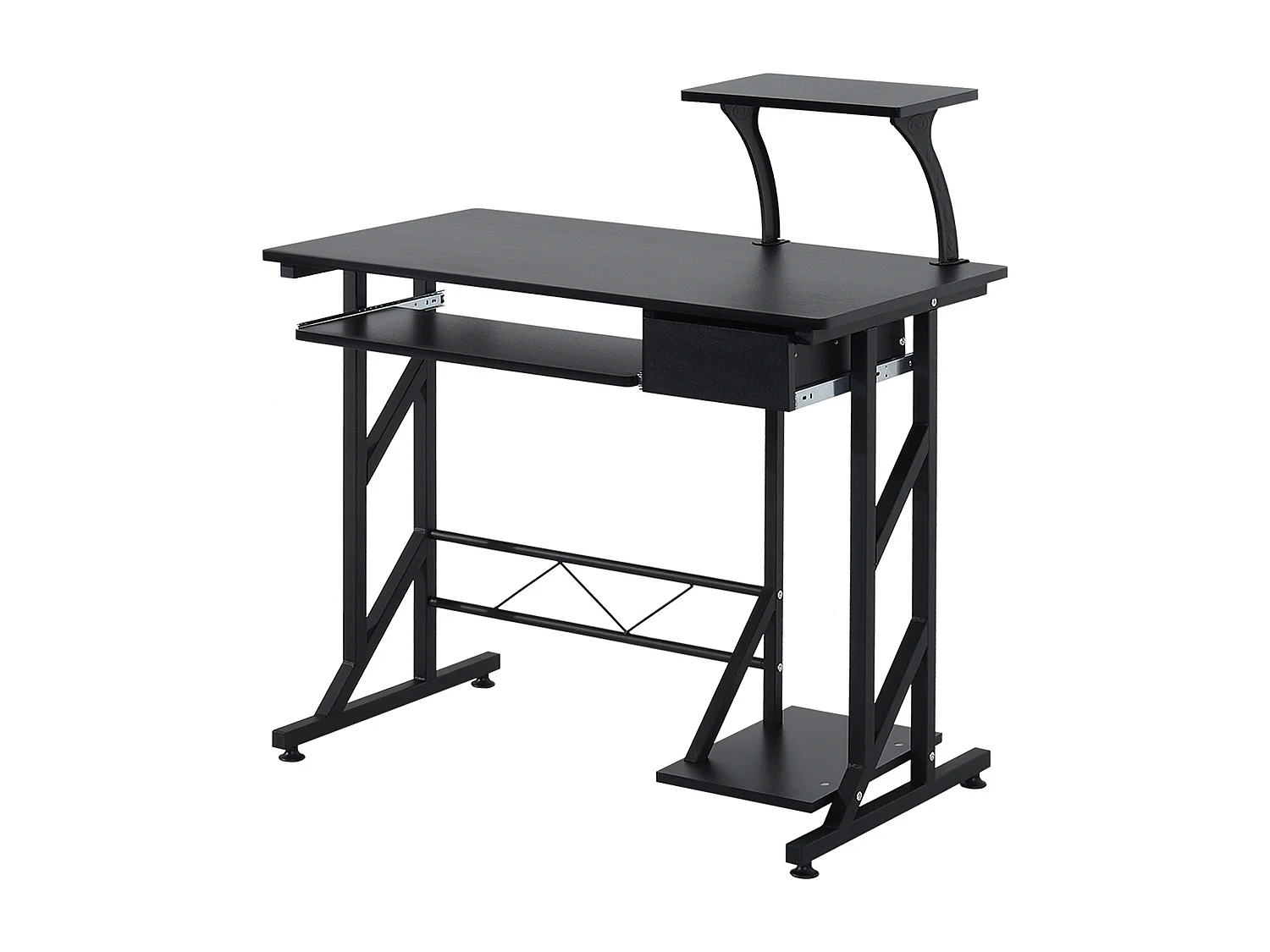 Mesa de ordenador negro 90x50x95cm HOMCOM