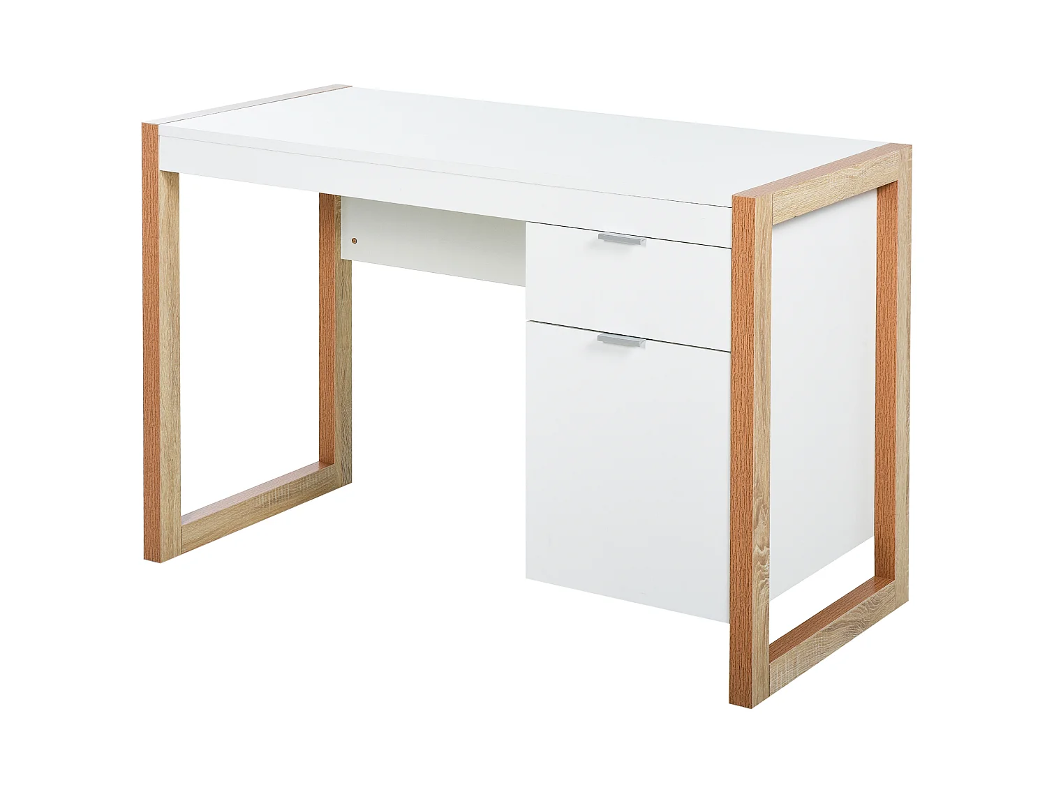 Mesa de escritorio blanco 112.5x50x75.5 cm HOMCOM