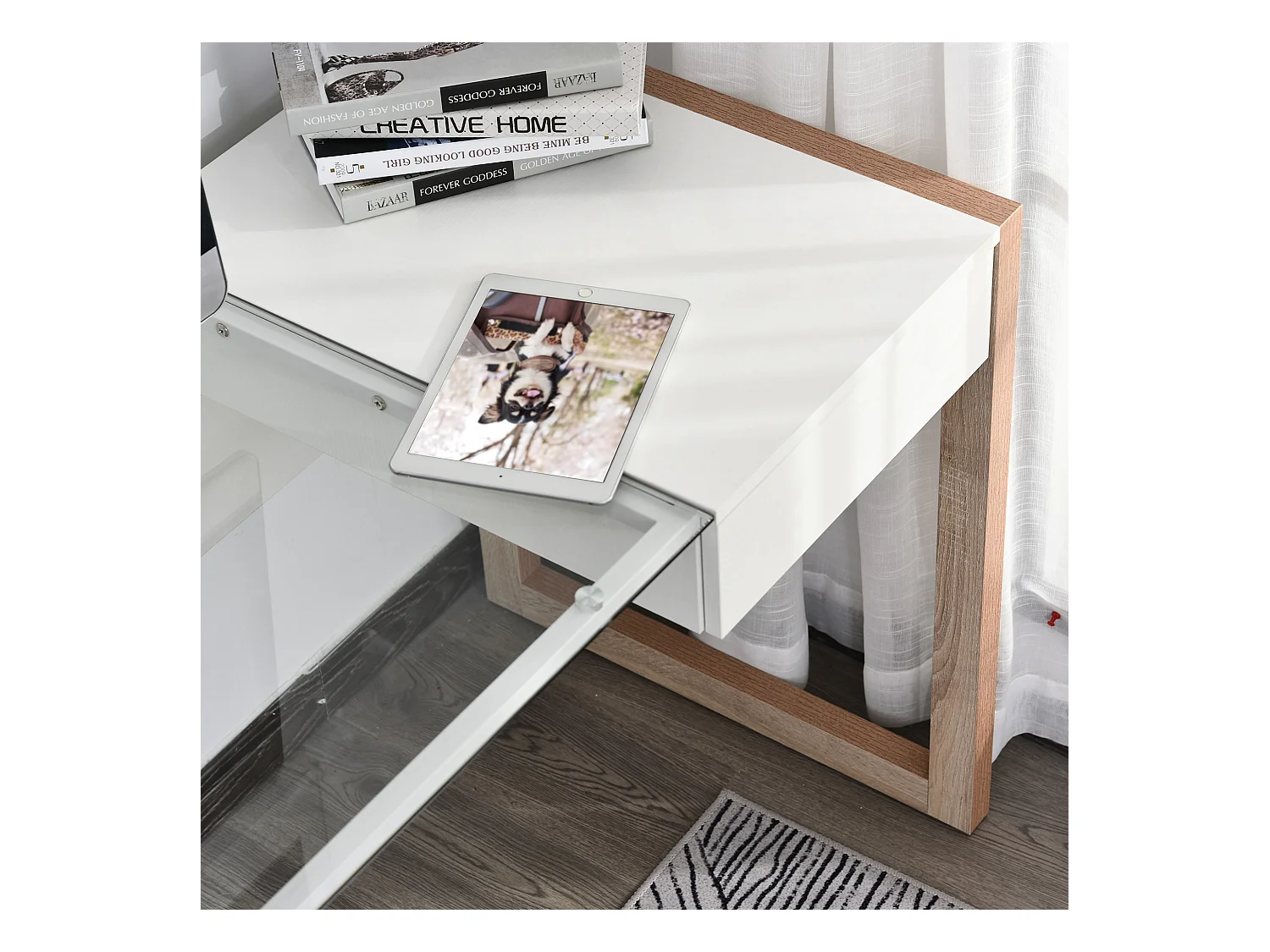 Mesa de ordenador blanco 120x60x75 cm HOMCOM