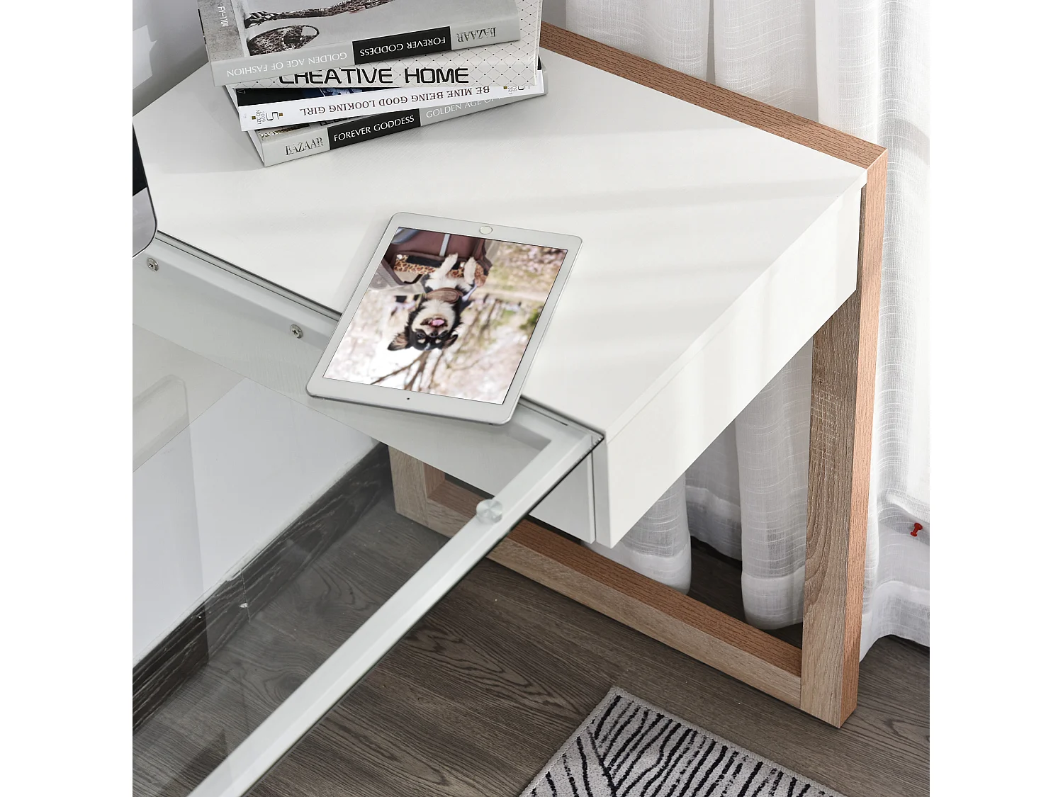 Mesa de ordenador blanco 120x60x75 cm HOMCOM