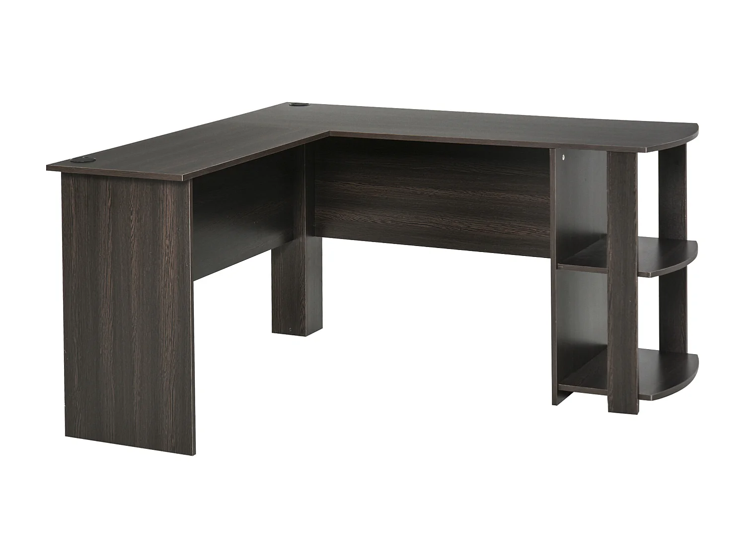 Mesa de ordenador marrón 136x130x72 cm HOMCOM