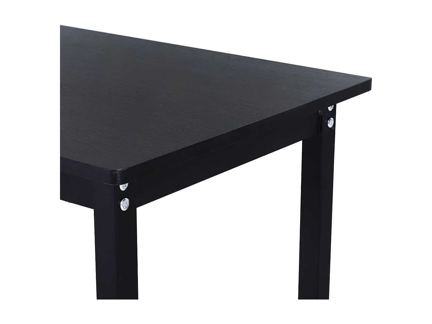 Mesa de ordenador negro 168x120x75 cm Vinsetto