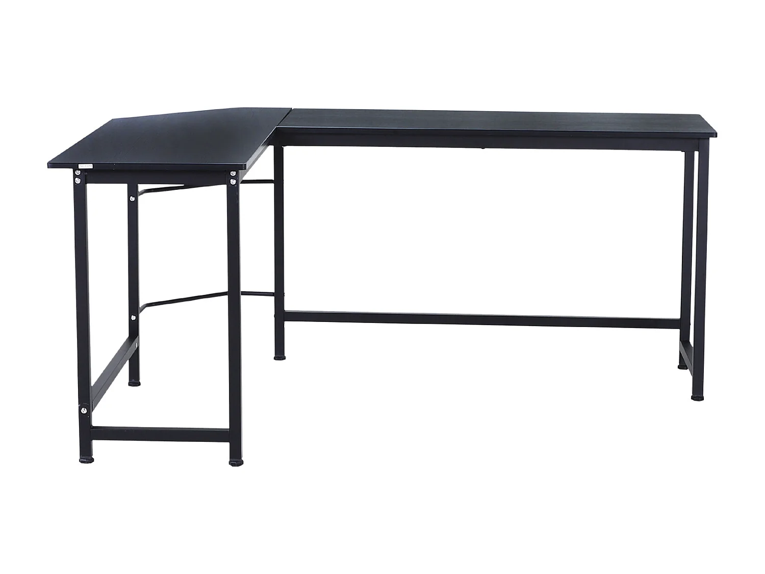 Mesa de ordenador negro 168x120x75 cm Vinsetto