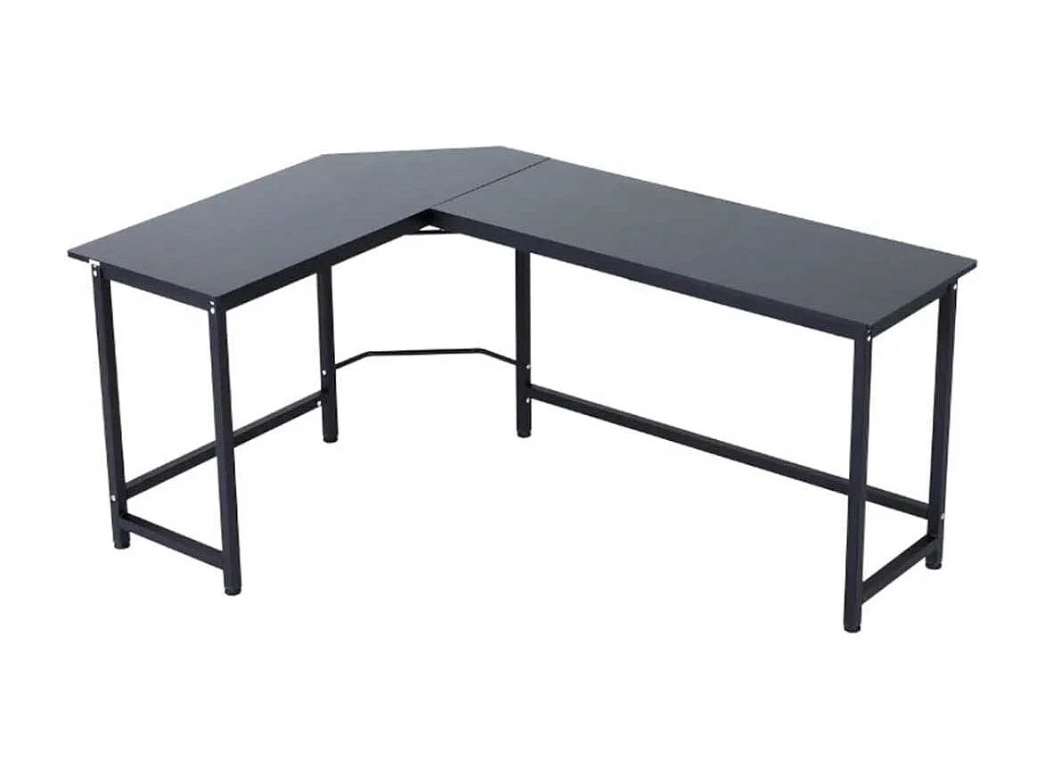 Mesa de ordenador negro 168x120x75 cm Vinsetto