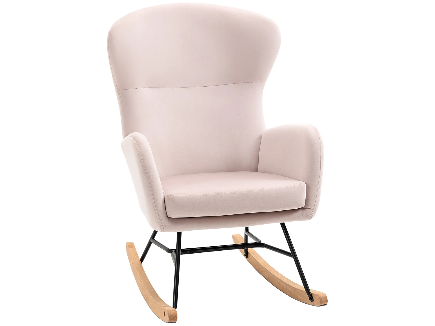 Silla mecedora rosa 65x87x102 cm HOMCOM