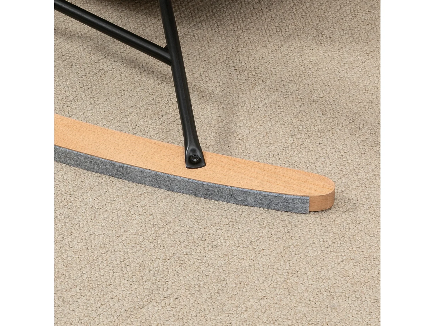 Silla mecedora rosa 65x87x102 cm HOMCOM