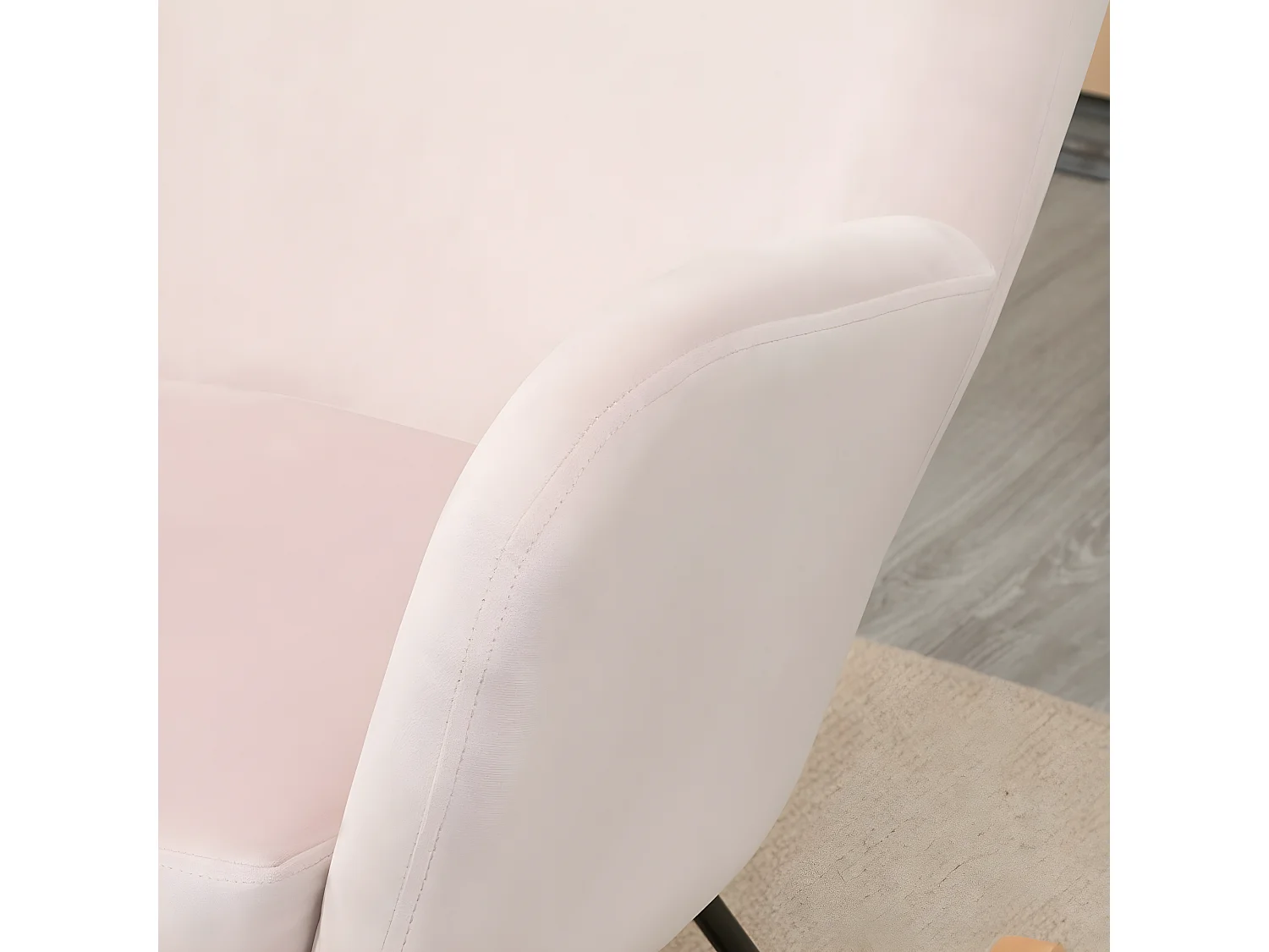 Silla mecedora rosa 65x87x102 cm HOMCOM